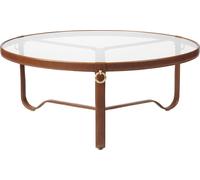 Adnet Coffee Table Coffee Table Brown Leather Gubi - 5710902827029