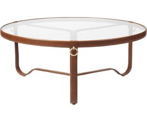 Adnet Coffee Table Coffee Table Brown Leather Gubi - 5710902827029