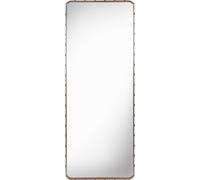 Adnet Rectangular Mirror Large tan leather Gubi - 5710902042576