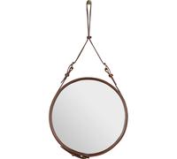 GUBI - Adnet Wall Mirror Circular 45 cm, Brown - Brown