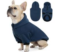 ADNIKIA Basic Dog Hoodie, Soft and Warm Dog Sweater Shirt Hoodies with Leash Hole, Cold Weather Clothes Fleece Pullover for Small to Large Dogs Boys and Girls
