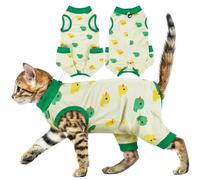 ADNIKIA Cat Recovery Suit with Hind Legs, Breathable Onesie After Surgery Female for Abdominal Wounds or Skin Diseases, Anti-Licking Full Body Pet Surgical Pajamas, E-Collar Alternative Wear