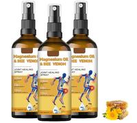 Adnoon Magnesium Oil & Bee Venom Joint Healing Spray, for Ain Relief, Bee Venom Joint Pain Relief Gel for Back, Neck, Hands, Knee for All Skin Types(60ml-3pcs)