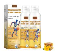 Adnoon Magnesium Oil & Bee Venom Joint Healing Spray, for Ain Relief, Bee Venom Joint Pain Relief Gel for Back, Neck, Hands, Knee for All Skin Types(100ml-2pcs)