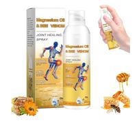 ADNOON Magnesium Oil & Bee Venom Joint Healing Spray,Joint Healing Spray for Muscle and Joint Recovery,Effective Joint Bone Cream for Back, Hands,Natural Ingredients, for Neck, Hands, Knee(1 Pcs)