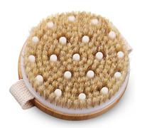 ADNOVA Dry Brushing Body Brush - Body Scrubber with Natural Boar Bristles Bath Brush, Dry Skin Exfoliating Brush, Improve Blood Circulation, Body Brush for Showering