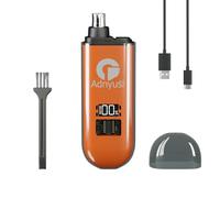 Adnyusi-2025 Professional Painless Nose Hair Trimmer, Unisex, USP Charging Digital Display, Double-Edged Blade That Does Not Harm The Nasal Cavity, Easy to Clean, Portable and Lightweight Design