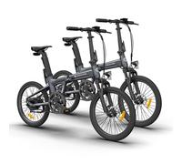 ADO 2× Air20S Folding EBike for Adults, 20" Electric Bike, Ultra Light Weight 18.5 KG Electric Bicycle, Carbon Belt/Adjustable Shock Absorption/LCD Display/ Disc Brakes/APP Intelligent (Gray)