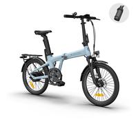 ADO Air20Pro Folding EBikes, EBike for Adults, 20" Electric Bike, Belt Drive, Bafang Motor, ECO and SPORT Mode, Disc Brakes, LCD Display, APP Intelligent, Kettle Battery Autonomy 160 km (Blue)