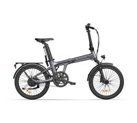 ADO Air20Ultra Electric Bike Folding,EBike for Adults,20" Folding Electric Bicycle,Belt Drive, Bafang Motor,Dual Mode Switching,2/3 Gears,Adjustable Shock Absorption,Range Up To 100KM (Dark gray)