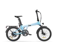 ADO Air20Ultra Electric Bike Folding,EBike for Adults,20" Folding Electric Bicycle,Belt Drive, Bafang Motor,Dual Mode Switching,2/3 Gears,Adjustable Shock Absorption,Range Up To 100KM (Sky Blue)