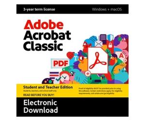 Adobe Acrobat Classic student & teacher edition 1 User 3 Years