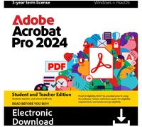 ADOBE Acrobat Pro 2024 Student & Teacher Edition - 3 years for 1 user (download)