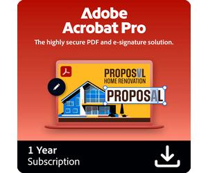 Adobe Acrobat Pro DC 1 Year