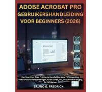 ADOBE ACROBAT PRO GEBRUIKERSHANDLEIDING VOOR BEGINNERS (2026): Een Stap-Voor-Stap Praktische Handleiding Voor Pdf-Bewerking, Elektronische ... Ocr, Documentbeveiliging En Pdf-Beheer