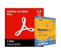 Adobe Acrobat Professional + Norton 360 Deluxe for 3 devices | Yearly subscription