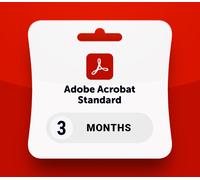 Adobe Acrobat Standard - 3 Months Subscription Key RoW v2