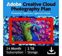 Adobe Creative Cloud Photography Plan - 1TB cloud storage - 24 months/1 device - Multilingual (PC/Mac)