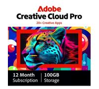 Adobe Creative Cloud Pro | 2 Installations | 1 Year | 100 GB Cloud storage
