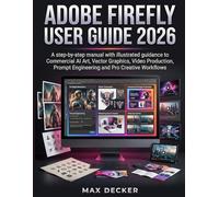 ADOBE FIREFLY USER GUIDE 2026: A step-by-step manual with illustrated guidance to Commercial AI Art, Vector Graphics, Video Production, Prompt Engineering and Pro Creative Workflows