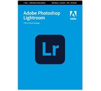 Adobe Lightroom 1TB | Photo Editing Software | PC/Mac | 1 Year