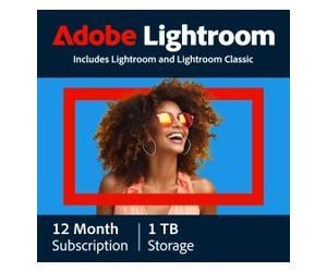 Adobe Lightroom CC | 1 User | 1 Year | 1TB cloud storage