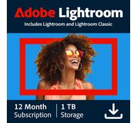 Adobe Lightroom CC - 1TB cloud storage 1 User - 1 Year - (Windows/Mac) - NL/AND/FR/DE *DOWNLOAD*