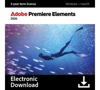 Adobe Premiere Elements 2026 1 User 3 Year -Digital Download