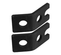 ADOCARN 1 Pair Black Aluminum Alloy Flagpole Mounting Bracket for Motorcycle and Flag Poles with Easy Installation and Reliable Sturdy Design