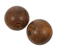 ADOCARN 1 Pair Muscle Stretch Balls Hand Massage Balls for Elder People Red Solid Wood Material to Joints and Memory, for Hand Exercise and Relaxation