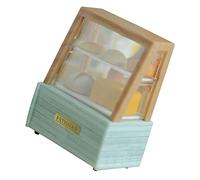 ADOCARN 1 Set Scale Food Display Cabinet with Realistic Design for Photography Props and Creative Play Scenes