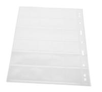 ADOCARN 10 Sheets Transparent Stamp Storage Pages Stamp Collecting Album Inserts for Standard Coins and Banknotes Collectors for Coins Medallions Game Cards Stickers