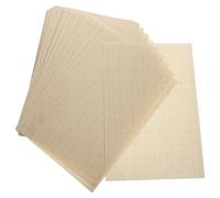 ADOCARN 100 Sheets Chinese Xuan Paper for Calligraphy Practice 3.0cm Grid Rice Paper Writing Sheets Half-ripe for Students and Artists