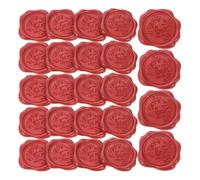 ADOCARN 100pcs Adhesive Wax Seal Stickers for Envelopes Invitations Vintage Box Pattern Self-Adhesive Sealing Stickers with Embossed Design for Wedding Birthday Party