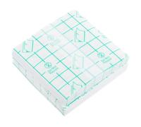 ADOCARN 100Pcs Disposable Makeup Hand Palettes 7X7Cm Waterproof PU Film Adhesive Mixing Plates for Cosmetic Makeup Application and Blending Tools Random Color Random Color