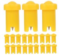ADOCARN 100pcs Eyelash Extensions Tool Glue Replacement Head with Stainless Steel Needle for Eyelash Glue Bottle, Convenient Anti Blocking Needle Suitable for Professional Salon and Family