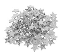 ADOCARN 100pcs Flatback Acrylic Rhinestones Acrylic Stars Five-Pointed Star Dark Grey Shiny Finish Portable Unique Decorative Element for Jewelry Making DIY Projects on Clothes Bags