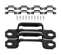 ADOCARN 100pcs Invisible Shelf Brackets for Floating Shelf and Bookshelf, Cold Rolled Steel Hidden Connectors with Stable Connection and Easy Assembly, Sl lack Furniture Hardware