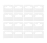 ADOCARN 100pcs PVC Adhesive Hooks with Strong Adhesive for Hanging and Displaying Light Commodities Self Sticky Tabs Suitable for Retail Stores and Shops