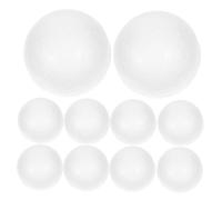 ADOCARN 100pcs Solid Polystyrene Balls White Craft Spheres for DIY Wedding Decorations Christmas Ornaments Molecular Models Party Supplies