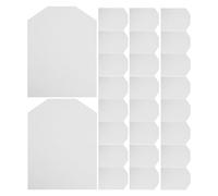ADOCARN 100pcs White Paper T Shirt Forms Cardboard Inserts for Efficient Storage Organization and Enhancing Display Appearance, for Folding Shirts for Shipping or Display Packaging