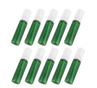 ADOCARN 10Pcs 30Ml Green Lotion Pump Bottles Travel Dispenser Pressed Pump Cosmetic Containers Portable Refillable Bottles for Shampoo Conditioner Toiletries