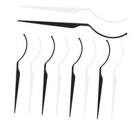 ADOCARN 10Pcs Acrylic False Eyelash Display Holder for Easy Showcasing of Various Styles Portable and Easy to Clean Eyelash Tool for Beauty Salons and Makeup Studios Transparent