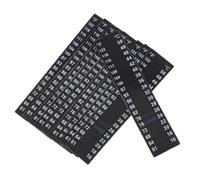 ADOCARN 10pcs Adhesive Temperature Strips Stick, 16-50°c Lcd Temperature Sticker, Pet Ultra-thin Portable Instant Readout, for Bottles and Fish Tank, Travel and Outdoor Setups