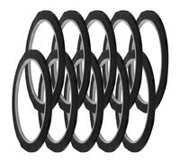 ADOCARN 10pcs Black Pet Pinstripe Tape with Dry Erase Whiteboard Grid Marking, Versatile Use and Leaving No Residue, for Detailing A Vehicle Or Decorating A Space