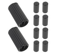 ADOCARN 10pcs Black Plastic Wheelchair Brake Side Screw End Caps with Anti-Slip Grip for Rollators and Wheel Lock Levers, Suitable for Indoor and Outdoor Use by Seniors and Patients