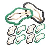 ADOCARN 10pcs Cloud Shaped Hollow Hair Clips for Women Non- Clips Cute Hair Accessories Black and Green for Styling Secure Side Grip for All-day Hold
