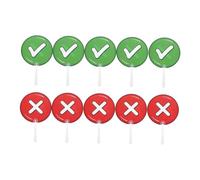 ADOCARN 10pcs Double Sided Plastic Voting Paddles for Classroom Engagement True False Response Signs for Teachers and Students Teaching Tools for Efficient Student Feedback