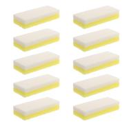 ADOCARN 10pcs Double Sided Pumice Stone Foot Scrubber for Dead Skin Removal Callus Remover Exfoliating Pedicure Tool Yellow Foot File for Soft Smooth Heels Daily Use