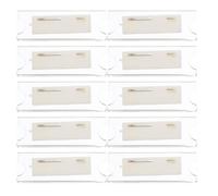 ADOCARN 10pcs Identity Tag Holders Badge Holder Uniform Badge Lightweight High Transparency Acrylic and Iron for Hotel and School Use